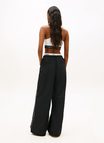 PANTALONE JOGGERS LARGHI CON LOGO RIPETUTO, BDS BLK, small