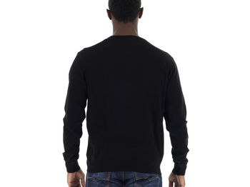 MAGLIONE A MANICA LUNGA UOMO, P996BLK, small