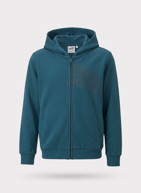 FELPA BTS FULL ZIP RAGAZZO, 36 PETROLIO, medium