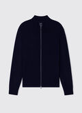 CARDIGAN CON ZIP, UB101 UB101 NVY, thumb