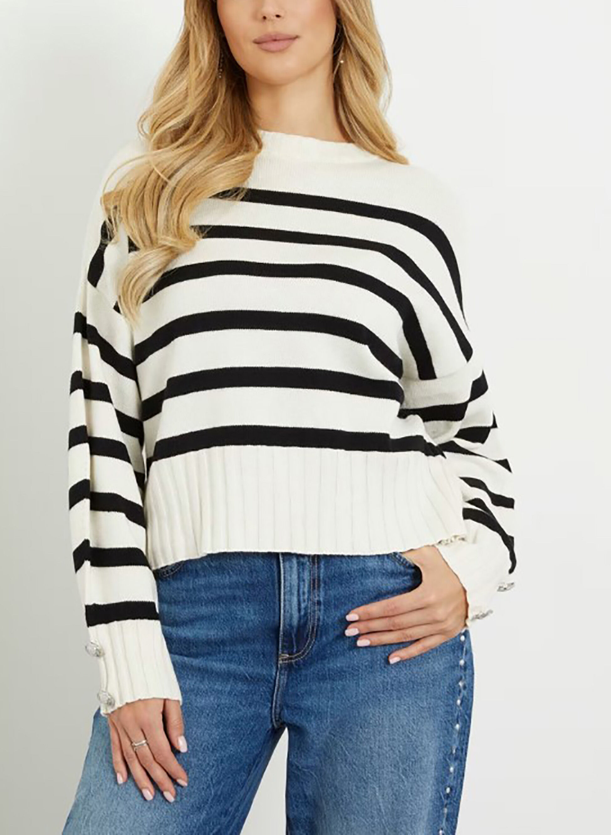 GUESS MAGLIONE A RIGHE