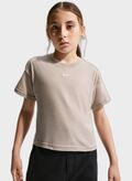 T-SHIRT ESS MICRO LOGO RAGAZZA, 211 CREMA, thumb