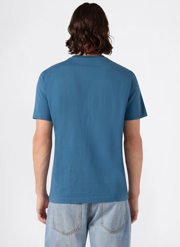T-SHIRT HERITAGE LOGO, BS133 PETROLIO, medium