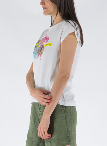 T-SHIRT STAMPA BEAUTY, 107WHT, small