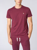 T-SHIRT MICRO LOGO, 159 BORDEAUX, thumb