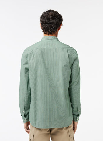 CAMICIA MICRO LOGO, 737 GREEN, small