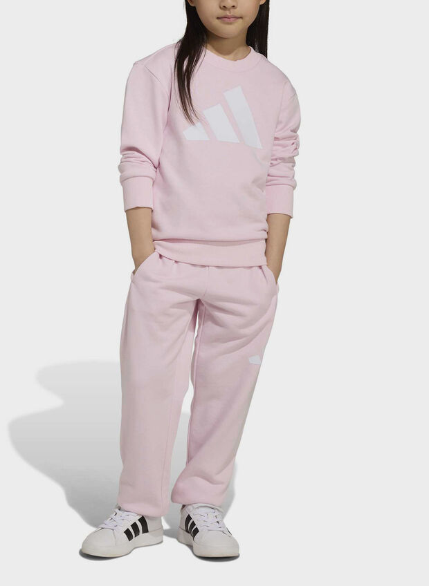 TUTA TERRY BIG LOGO BAMBINA, - PINK, large