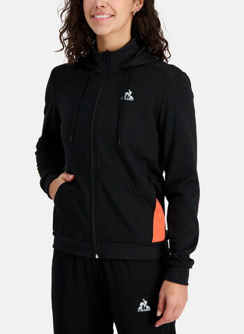 FELPA FULL ZIP TRAINING, BLK, small