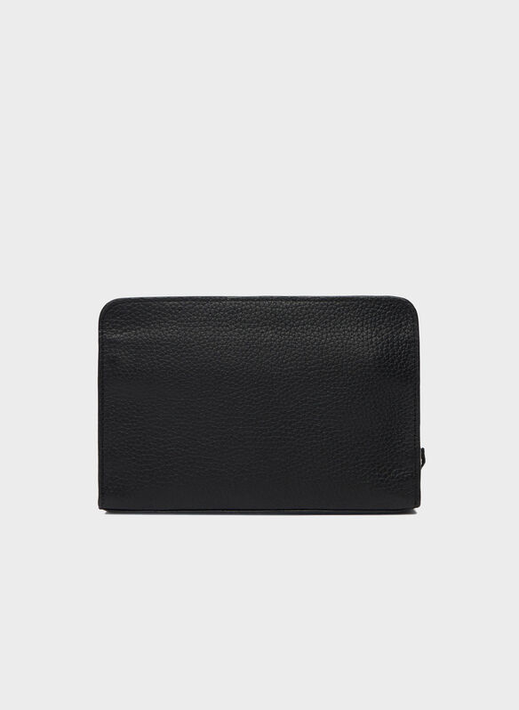 POCHETTE FOIL EMBOSS, BLK, medium