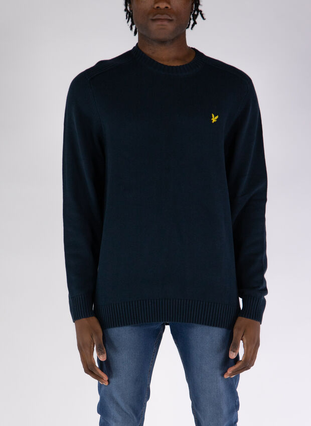 MAGLIONE COTONE GIROCOLLO, , large