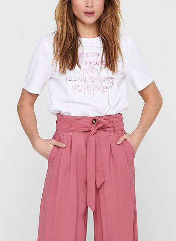 T-SHIRT CHLOE STAMPA, CLOUD DANCER, small