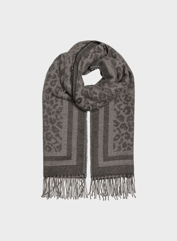 SCIARPA CLARISA, SILVER MINK, medium