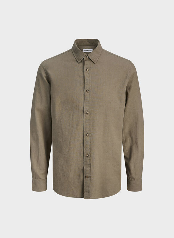 CAMICIA REGULAR FIT, FALCON FANGO, medium