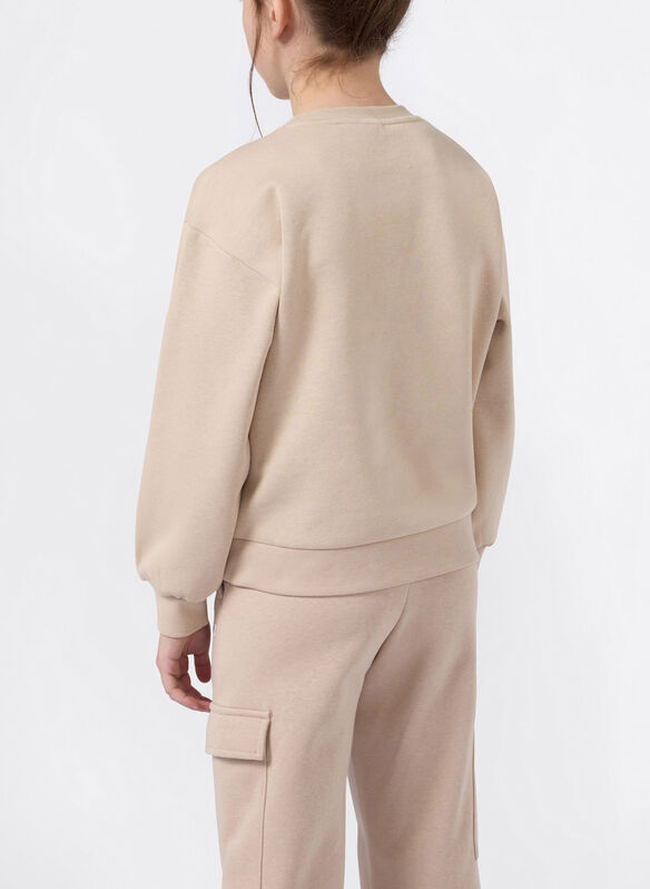 FELPA ICONS RAGAZZA, MS099 BEIGE, medium