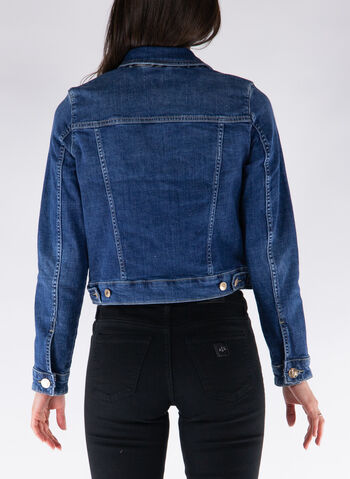 GIACCA IN JEANS INSERTO ANIMALIER, ETSH DENIM, small