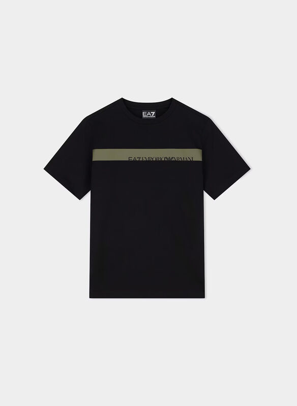 T-SHIRT LOGO SERIES RAGAZZO, UC001 BLK, medium