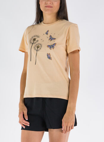 T-SHIRT DANDELION STAMPA, TERRACOTTA, small