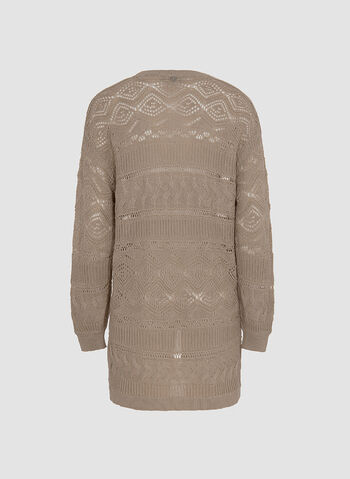 CARDIGAN IN COTONE TRAFORATO, SAFARI, small