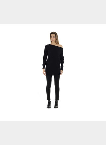 MAGLIONE GRAPHIC DONNA, NERO, small