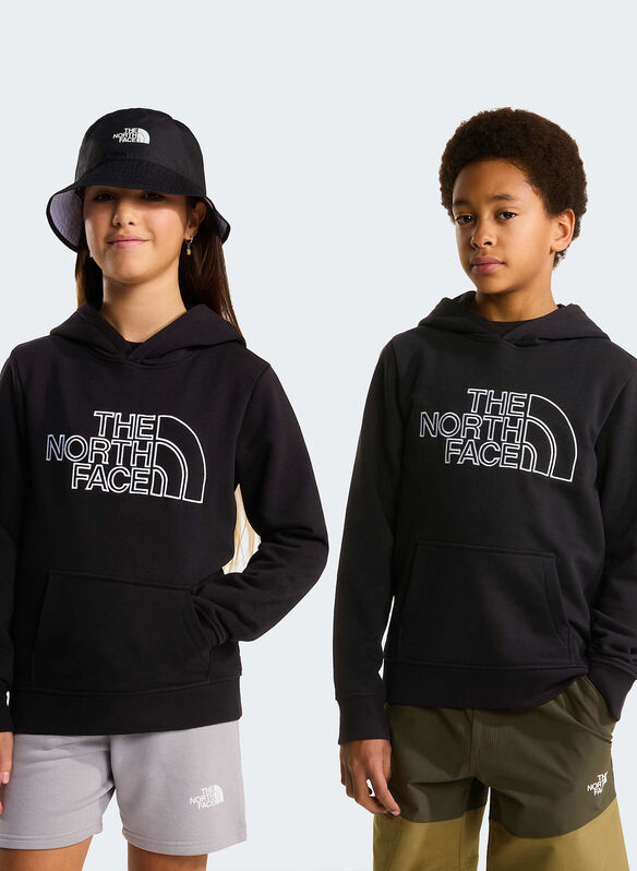 FELPA DREW PEAK LIGHT HOODIE RAGAZZO, - BLK, medium