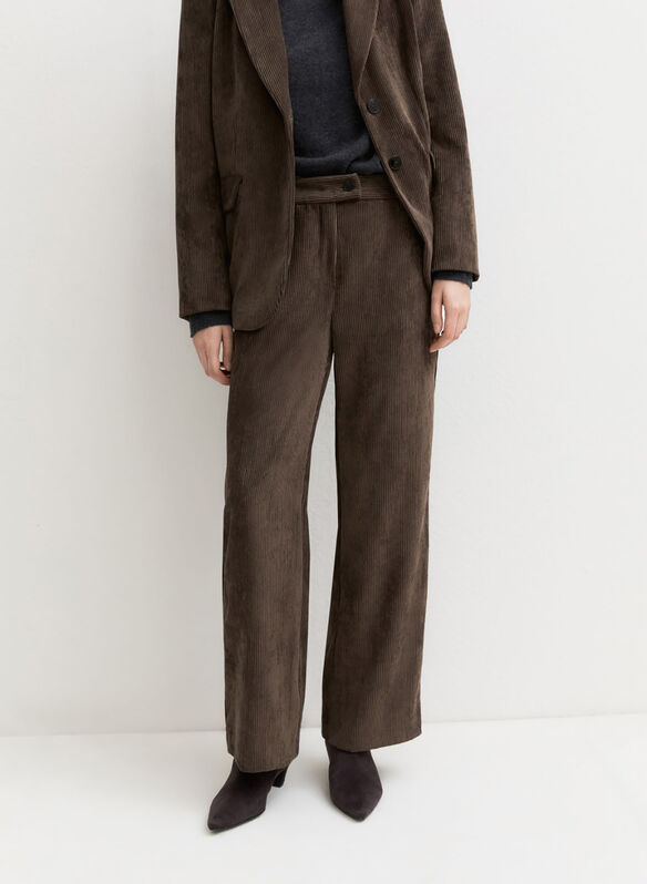 PANTALONE CALCIO VELLUTO CHINO, 004 TORTORA SCURO, medium