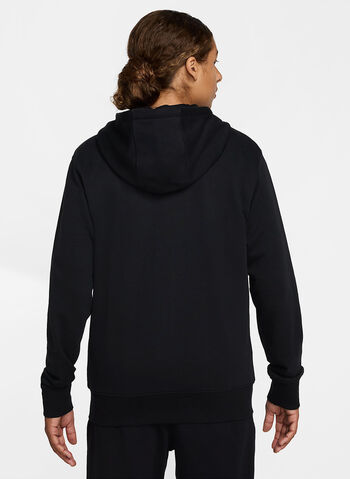 FELPA FULL ZIP CLUB IN FRENCH TERRY, 010 BLK, small