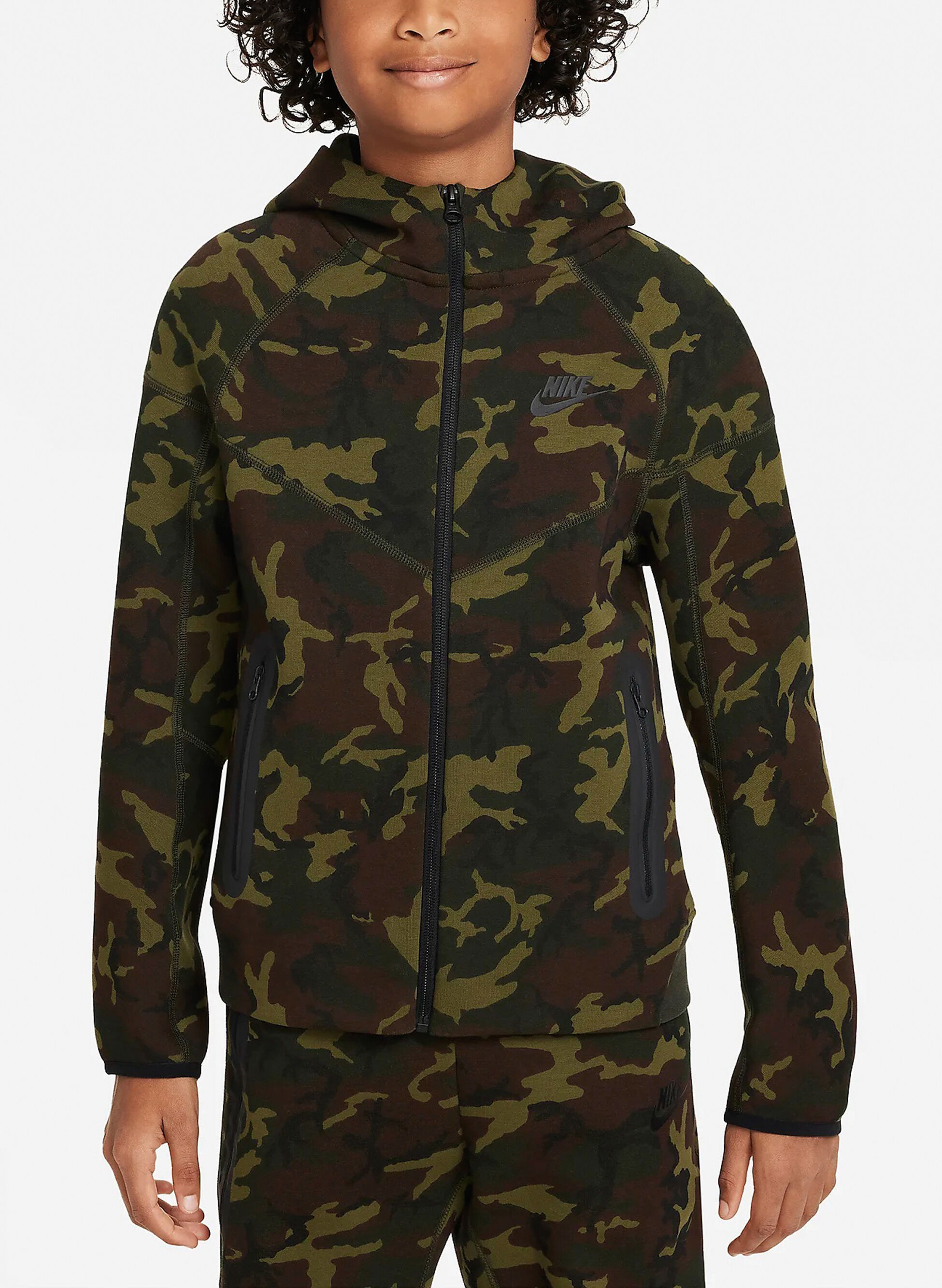 FELPA TECH CAMO FULL ZIP RAGAZZO XL