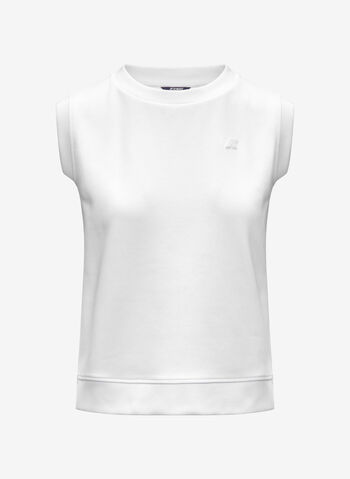 T-SHIRT LONJELLE INTERLOCK, 001 WHT, small