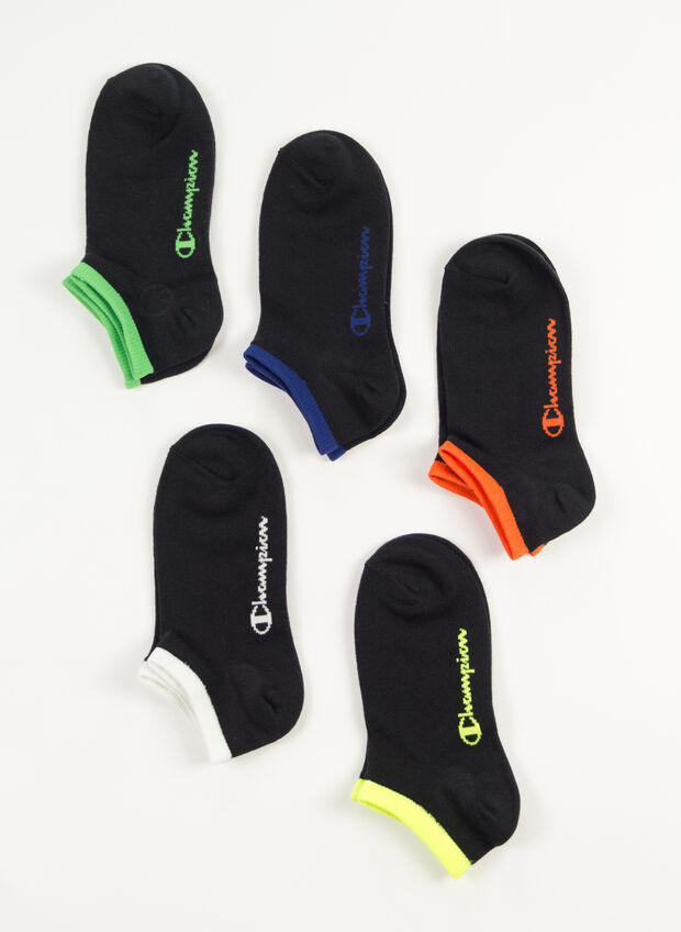 CALZINI CON LOGO 5 PAIA JUNIOR, KK001 BLK, large