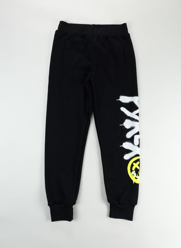 PYREX PANTALONE LOGO SPRAY RAGAZZO Nero | Sport85