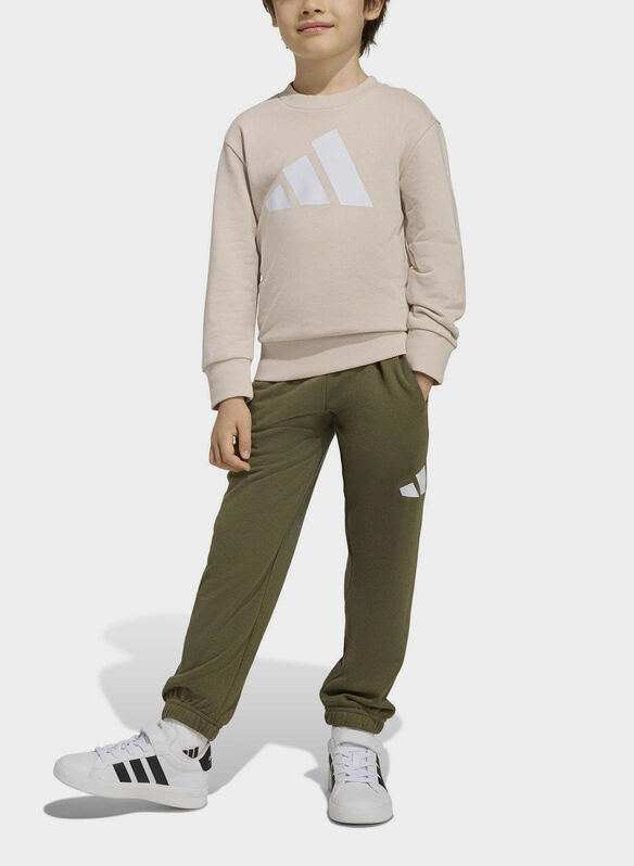 TUTA TERRY BIG LOGO BAMBINO, - SABBIA, medium