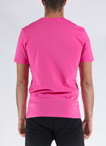 T-SHIRT CON LOGO, FUCSIA FLUO, small