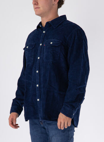 CAMICIA JACKSON IN VELLUTO A COSTE, 0230 NVY, small