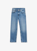JEANS STRAIGHT RAGAZZO, 1AA DEMIM, thumb