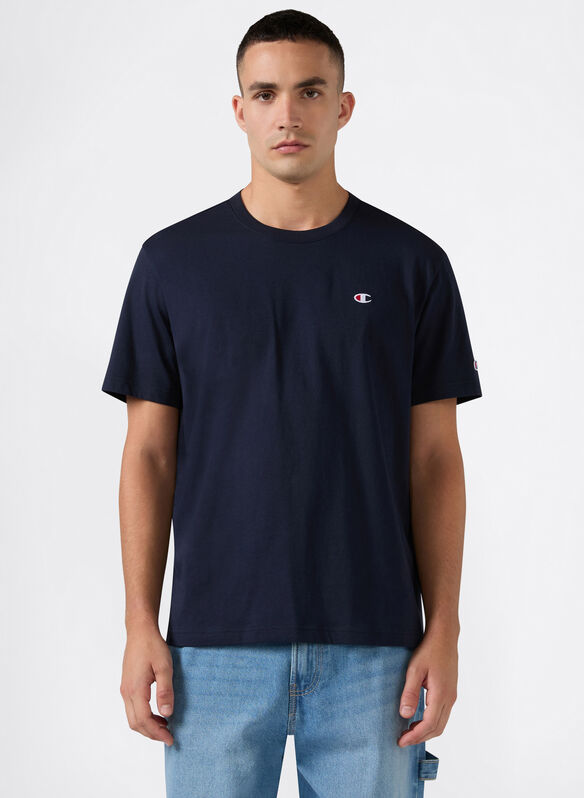T-SHIRT MODERN MICRO LOGO, BS501 NVY, medium