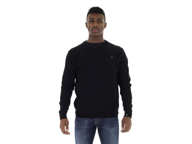 MAGLIONE A MANICA LUNGA UOMO, P996BLK, large