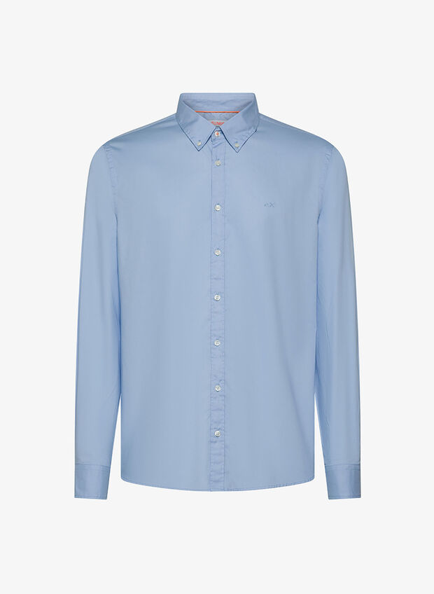CAMICIA POPELINE, 05 LIGHT BLUE, large