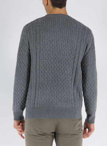 MAGLIONE MISTO LANA A TRECCE, MCH GREY, small