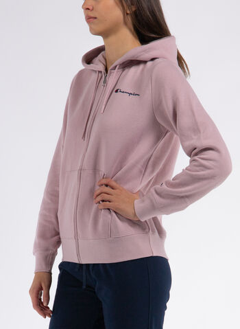 FELPA LULL ZIP CON CAPPUCCIO, , small