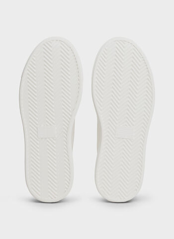 SCARPA IN TELA CON SUOLA ALTA E CHARM, YBL WHT, small