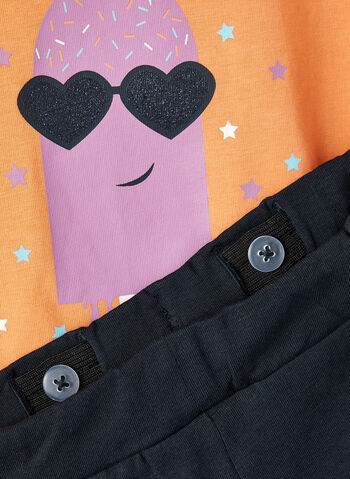 COMPLETO JOELEAN T-SHIRT + SHORT BAMBINA, , small