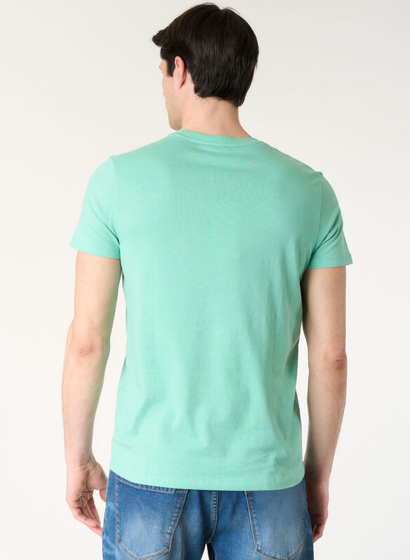 T-SHIRT MICK MICRO LOGO, 142 TIFFANY, medium