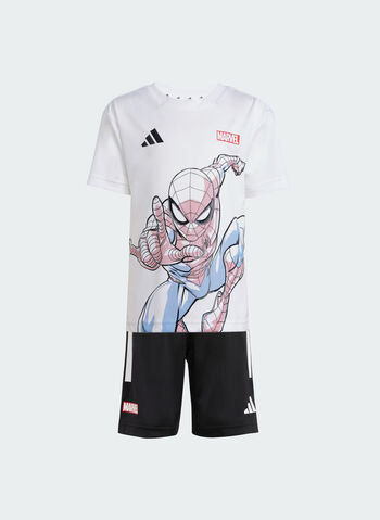 COMPLETINO MARVEL SPIDERMAN T-SHIRT + SHORT JUNIOR, WHTBLK, small