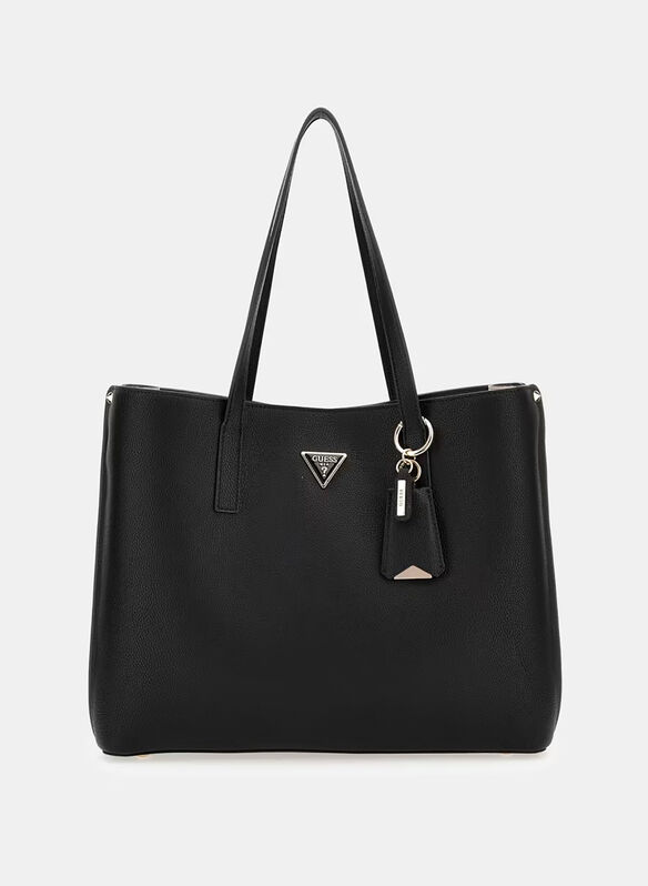 BORSA MERIDIAN SHOPPER SIGLATA, CLO BLK, medium