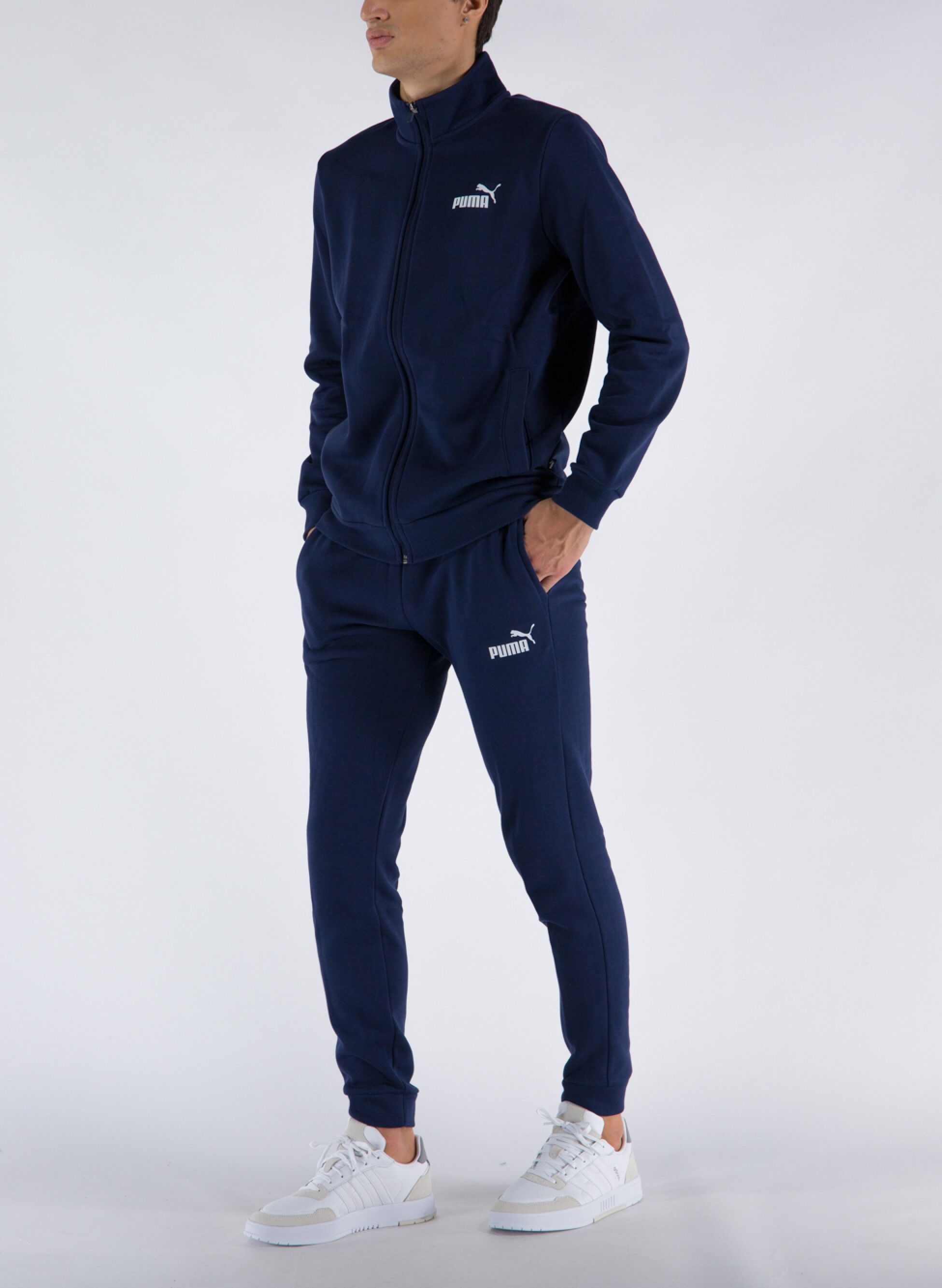 Tuta completa da uomo PUMA Clean Sweat Nera - Zaccà Sport