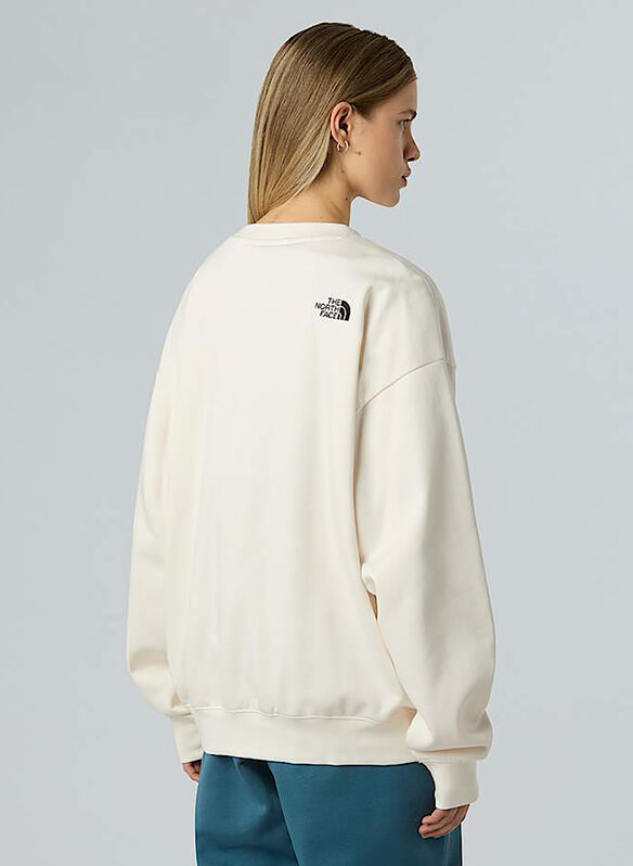 FELPA GIROCOLLO ESSENTIAL, PANNA, medium