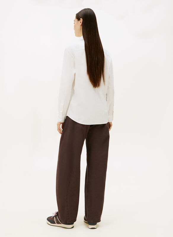 CAMICIA OXFORD, YBL WHT, medium