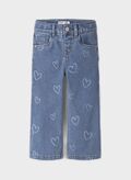 JEANS NOOS WIDE BAMBINA, MEDIUM BLUE DENIM, thumb