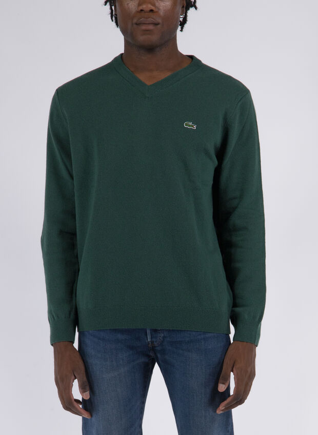 MAGLIONE IN LANA CON SCOLLO A V, SMI VERDONE, large