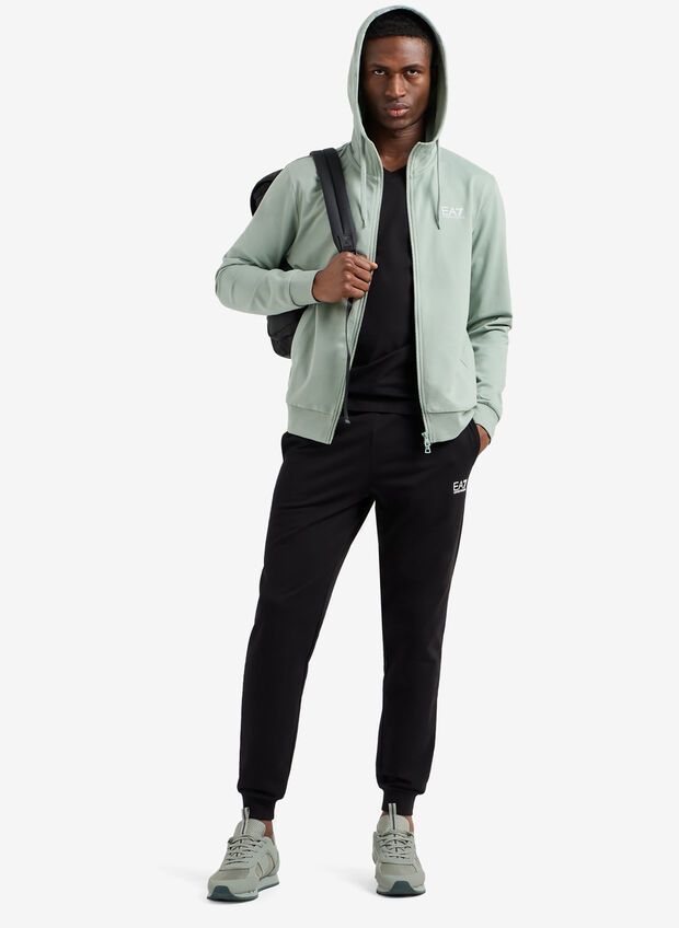 TUTA CON CAPPUCCIO CORE IDENTITY, M7003 SALVIA, large